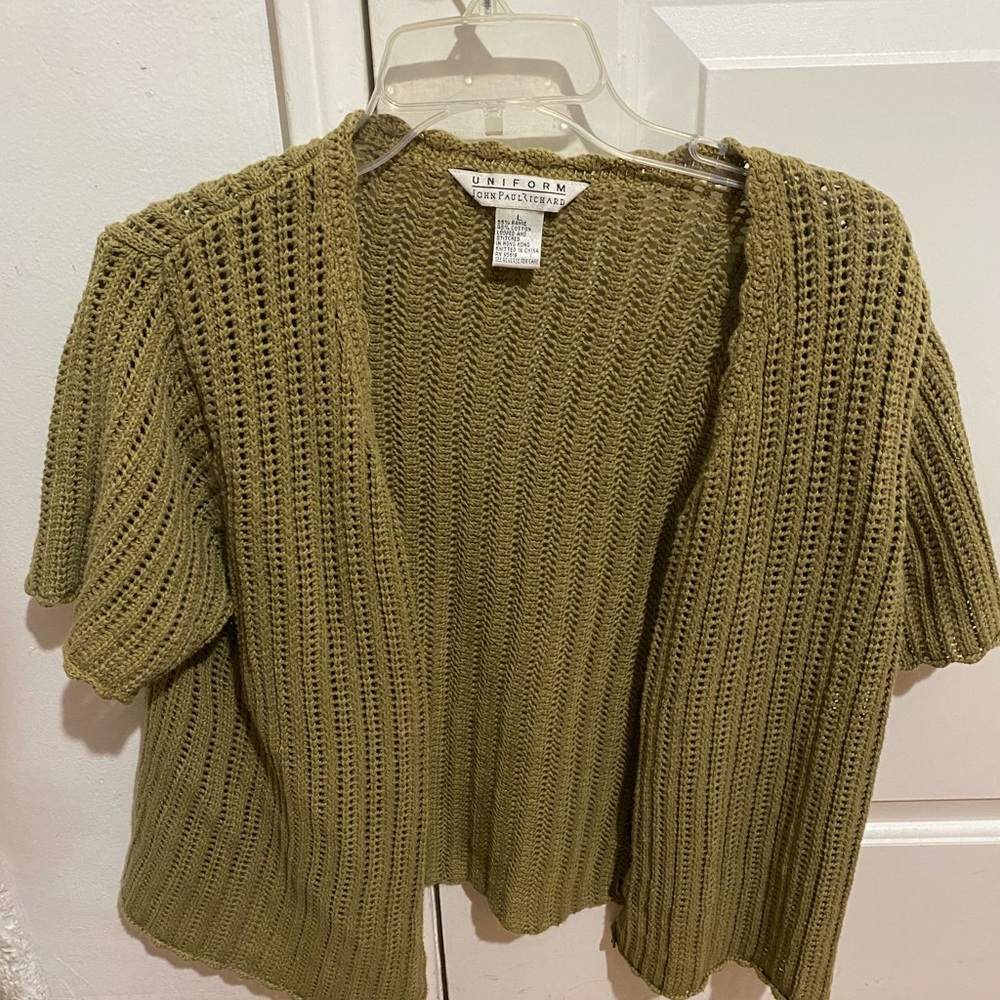Knitted button shirt